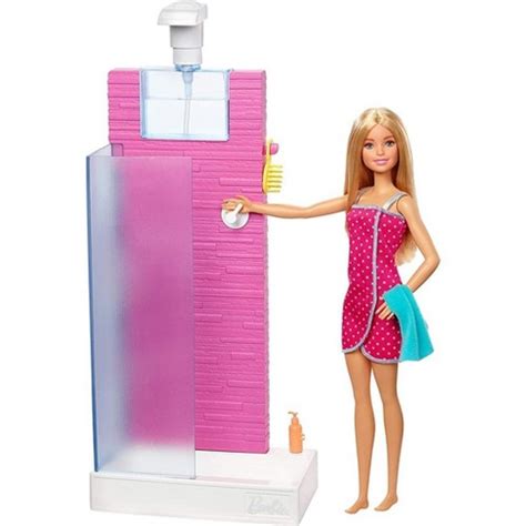 barbie doll shower|Barbie Doll Bathroom With Working Shower And Three Bath  .